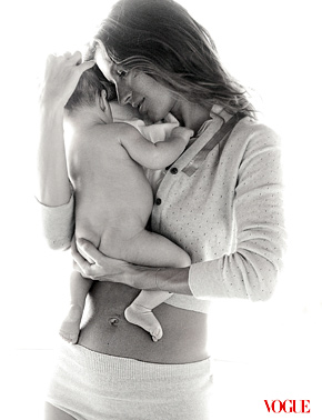 Supermodel and New Mom, Gisele, Covers “Vogue”