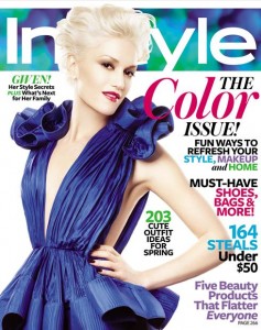 Gwen Stefani is on the cover of “InStyle”