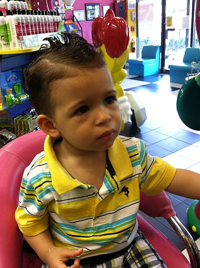 #WordlessWednesday: Getting a Big Boys' Haircut - MommyPosh-Tools For ...