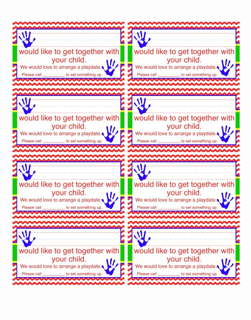  Playdate Cards template